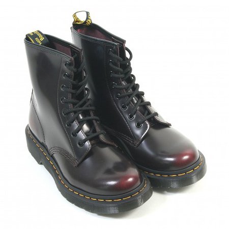 Dr Martens Women's 1460 Arcadia Leather Lace Up Boot Cherry Red