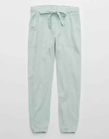 Aerie Cozy Good Vibes Jogger green
