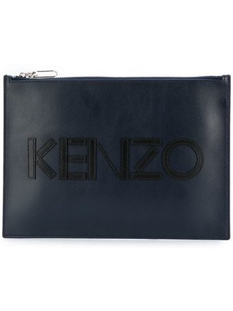 Kenzo Front Logo Clutch Bag - Farfetch