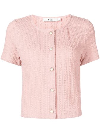 b+ab Buttoned Knit T-shirt - Farfetch