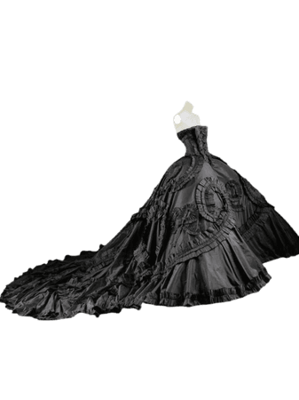 John Galliano Dior gown black formal