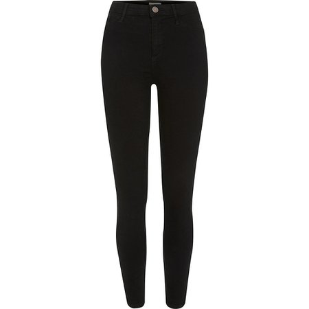 Black Molly mid rise jeggings | River Island