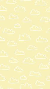 pale yellow cloud wallpaper