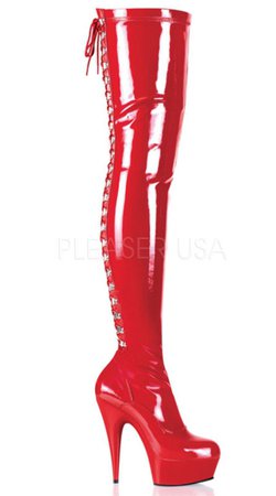 6 Inch Back Lace-up Platform Thigh Boot, 6" Thigh High Boot with Lace-up Back - Yandy.com
