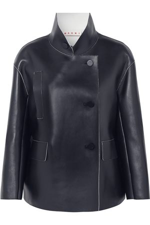 Marni | Double-breasted leather jacket | NET-A-PORTER.COM