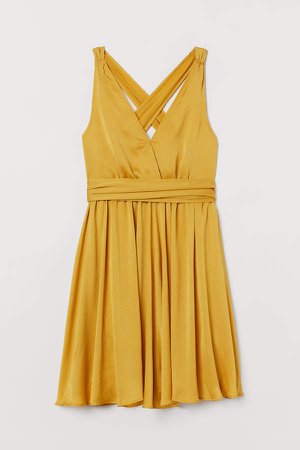 Halterneck Dress - Yellow