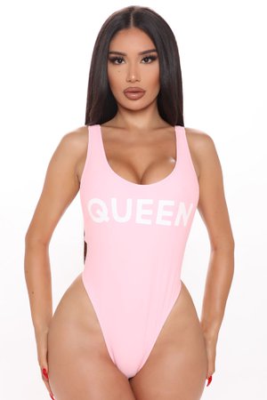 Queen One Piece Swimsuit - Pink
