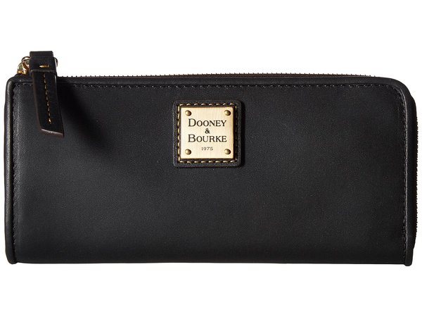 Dooney &amp; Bourke - Emerson Zip Clutch (Black/Black Trim) Clutch Handbags