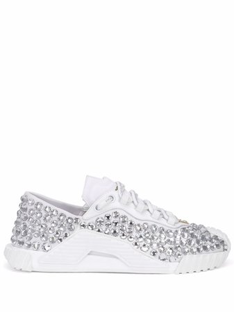 Dolce & Gabbana crystal-embellished lace-up Sneakers - Farfetch