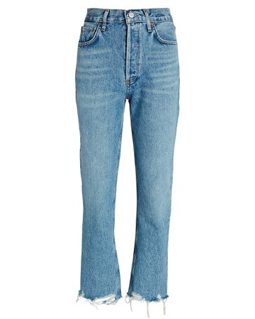 AGOLDE Riley in Haven High-Rise Crop Jeans | INTERMIX®