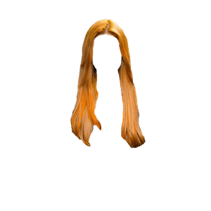 orange hair PNG