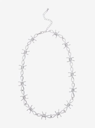 *clipped by @luci-her* Barbed Wire Chain Necklace