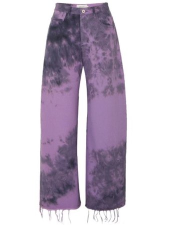 purple distressed jeans