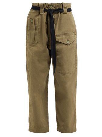 Front-pocket cotton-twill army trousers | Raey | MATCHESFASHION.COM