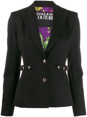 VERSACE JEANS COUTURE belted tailored blazer