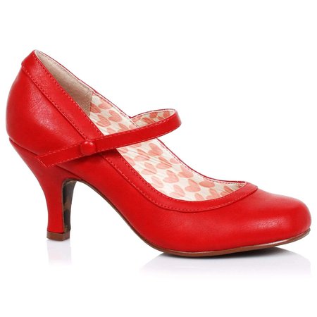 red Mary Janes
