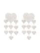 Alessandra Rich Heart Crystal Earrings - Farfetch