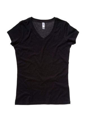 Black V-Neck Jersey Tee Shirt Plain or Decorated [B6005-Black] - $9.95 : , Custom Shirts for any event