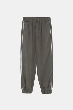 JOGGING PANTS WITH BAND - Joggers-PANTS-WOMAN-SALE | ZARA United States