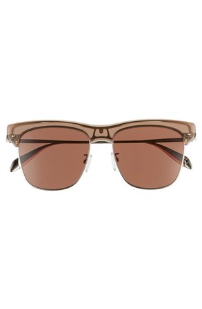 Alexander McQueen 55mm Browline Sunglasses | Nordstrom