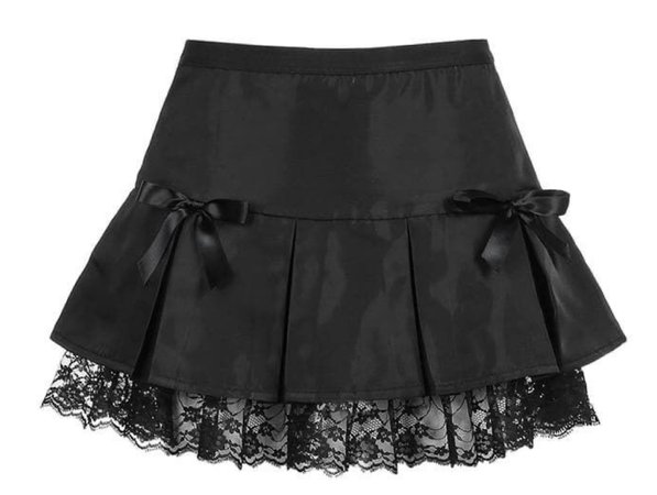 Gothic Mini Bow Skirt