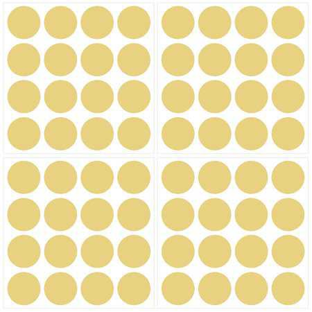 WallPops Metallic Gold Confetti Dots Set (Set of 64) - Walmart.com