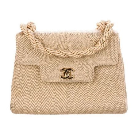 Chanel | tweed beige bag
