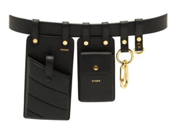 Fendi Multi Utility Belt Leather Black