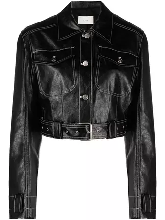 LVIR Stitched Faux Leather Jacket