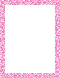 pink glitter border