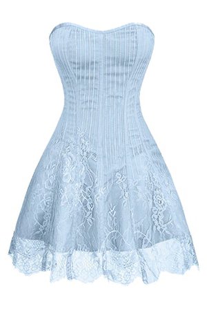 Atomic Light Blue Strapless Lace Corset Dress | Atomic Jane Clothing