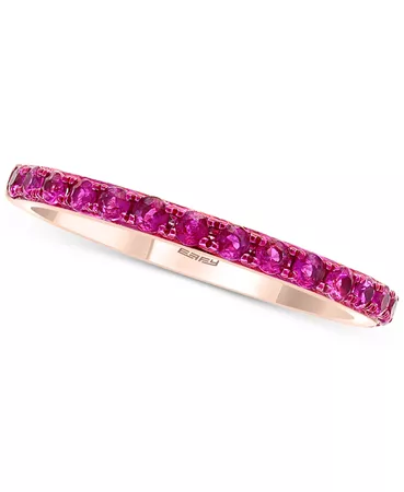 EFFY Collection EFFY® Certified Ruby (1/2 ct. t.w.) Ring in 14k Rose Gold