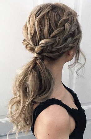 french braid ponytail two - Google Search