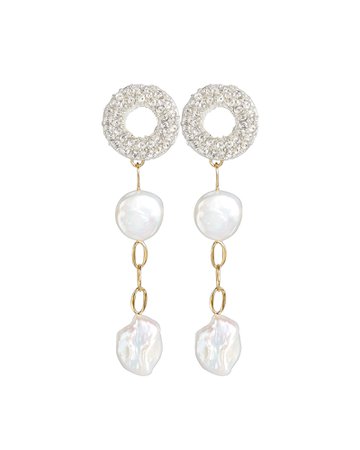 Lizzie Fortunato | Chateau Pearl Drop Earrings | INTERMIX®