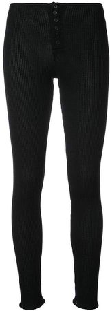 slim-fit ribbed trousers