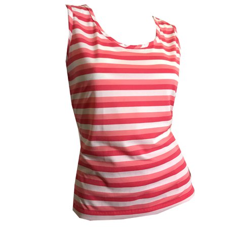 Pinks and White Striped Tank Top Shirt circa 1970s – Dorothea's Closet Vintage