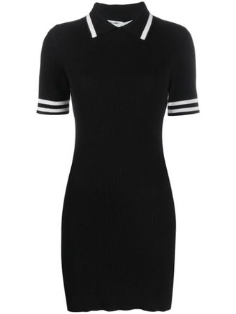Shop black Off-White fitted polo dress with Express Delivery - Farfetch