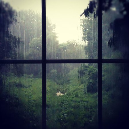 rain through window images