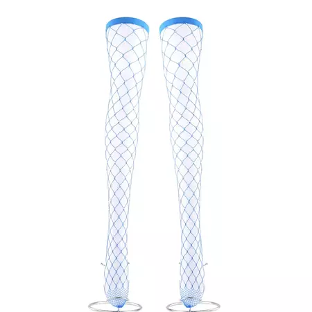blue fishnet socks - Google Search