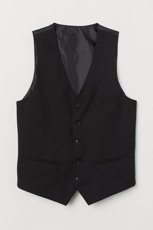 Suit waistcoat - Black - Men | H&M GB