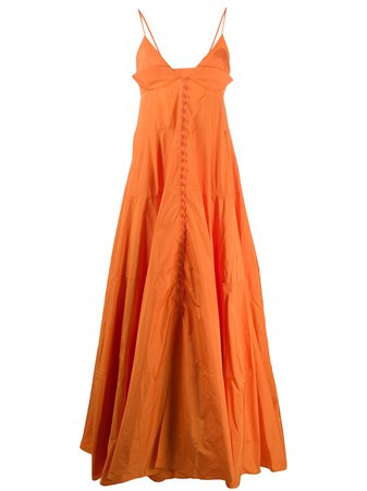Jacquemus La Robe Manosque Long Dress 201DR1020101750 Orange | Farfetch