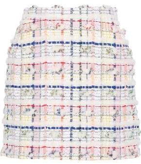 Metallic Cotton-blend Boucle-tweed Mini Skirt