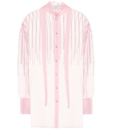Silk organza blouse