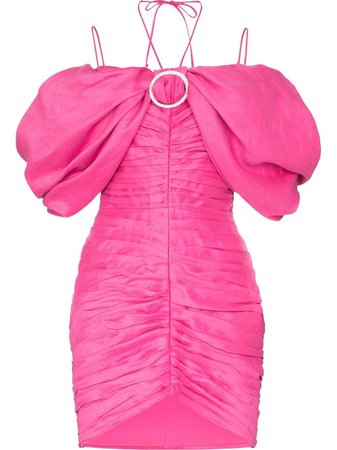 RASARIO puff-sleeve Mini Dress - Farfetch
