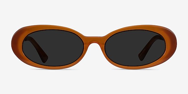 Winona - Oval Orange Frame Sunglasses For Women | EyeBuyDirect