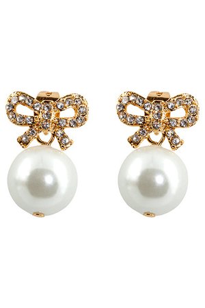 CH pearl earrings