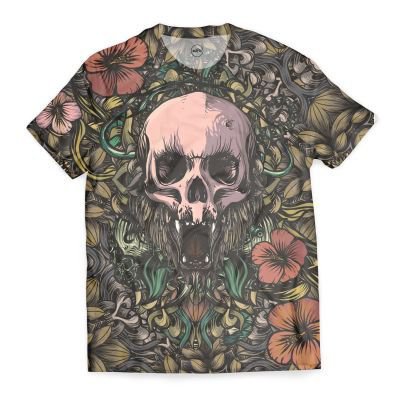 Skull in jungle T-Shirt by Hugo Marques