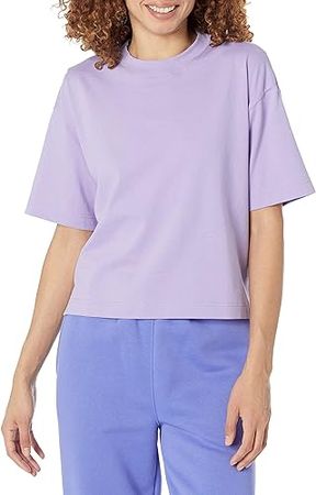Amazon.com: Amazon Essentials Women's Organic Cotton Drop Shoulder Relaxed Boxy Short-Sleeve T-Shirt (Available in Plus Size) : Clothing, Shoes & Jewelry