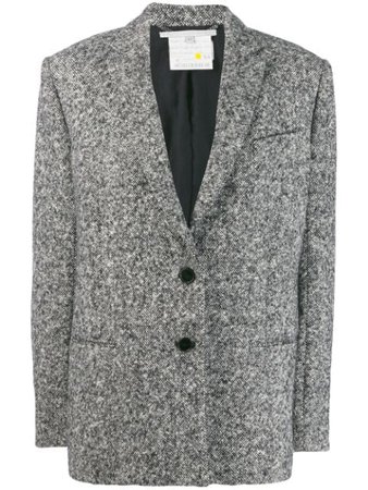 Stella McCartney Melange Knit Wool Blazer | Farfetch.com