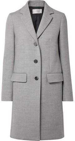 Amutto Wool-twill Coat - Light gray